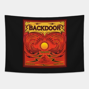 HAWAII OAHU SURFING BACKDOOR Tapestry