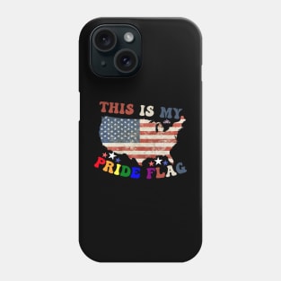 Celebrate Independence Day with Patriotic Pride: This Is My Pride Flag Phone Case