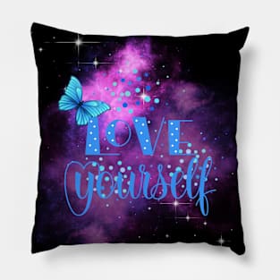 Love Yourself, Motivational, Positivity, Inspirational Quote Design Pillow