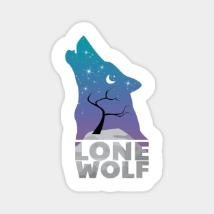 Lone wolf Magnet