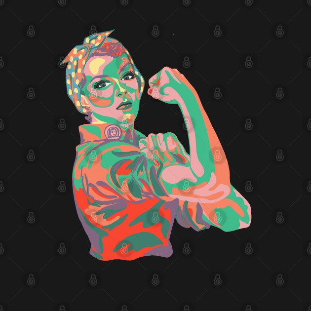 Discover Rosie the Riveter in 40s Colors - Rosie The Riveter - T-Shirt