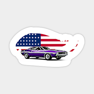 Plymouth USA Print Magnet