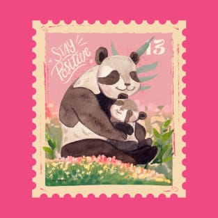 Mother Panda and Lovely Cub Moment T-Shirt