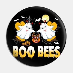 Boo Bees halloween Funny costume for adult women Bee Couple Pin