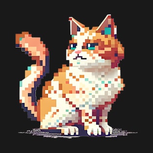 Cat Pixel - Love Cats T-Shirt