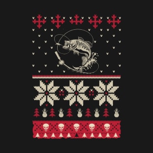 Fishing And Chirstmas T-Shirt