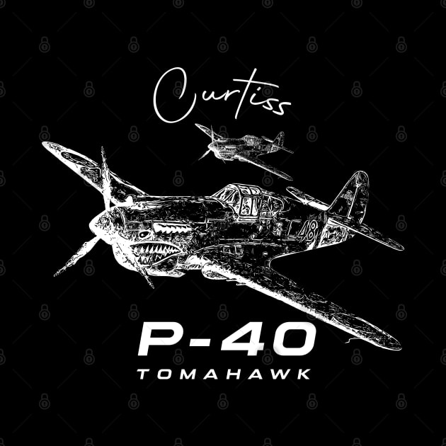 Curtiss P-40 Tomahawk by aeroloversclothing