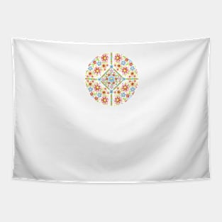 Millefiori Floral Pattern Tapestry