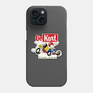 Go Kart - Vintage 1960s decal artwork Phone Case