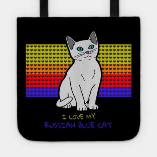 Russian Blue Cat Tote