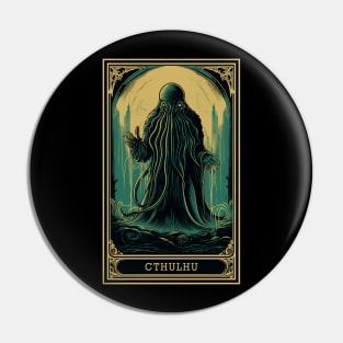 Cthulhu Tarot Card Vintage Artwork Pin