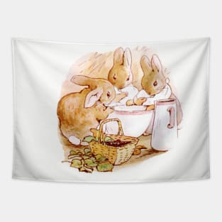 Beatrix Potter Bunnies Tapestry