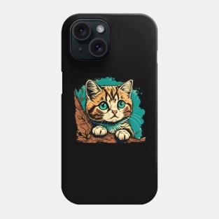 Cute Funny Cat Colorful - Gift For Kid Women Men Lover Phone Case