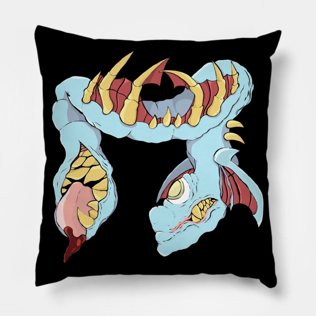 Wyrm of Woe Pillow by PoesUnderstudy