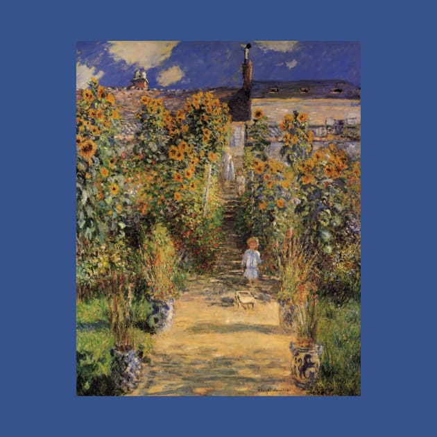 Artist's Garden at Vetheuil by Claude Monet by MasterpieceCafe