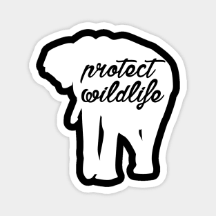 protect wildlife - elephant Magnet