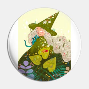 Green Witch / Wiccan Pin