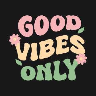 Boho Flora Good Vibes Groovy T-Shirt