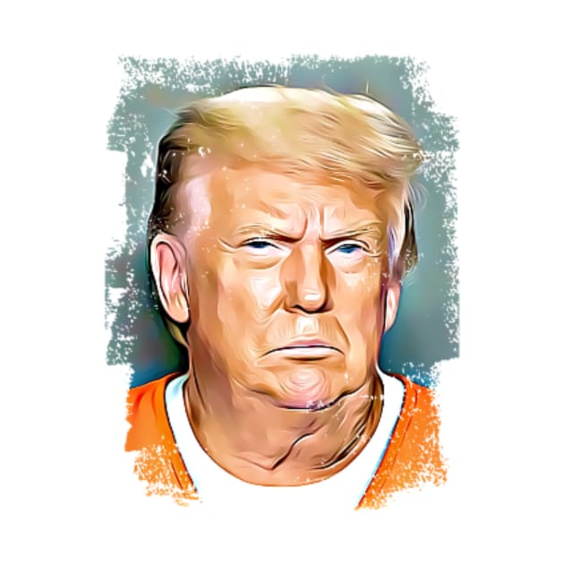 Donald Trump Mug Shot by Little Duck Designs