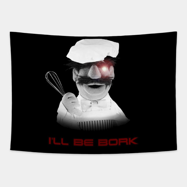 Muppets I'll Be Bork Swedish Chef Tapestry by DemBoysTees