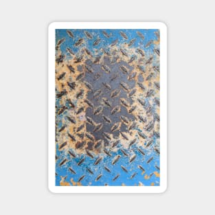 Colorful Rusty Metal Texture Magnet