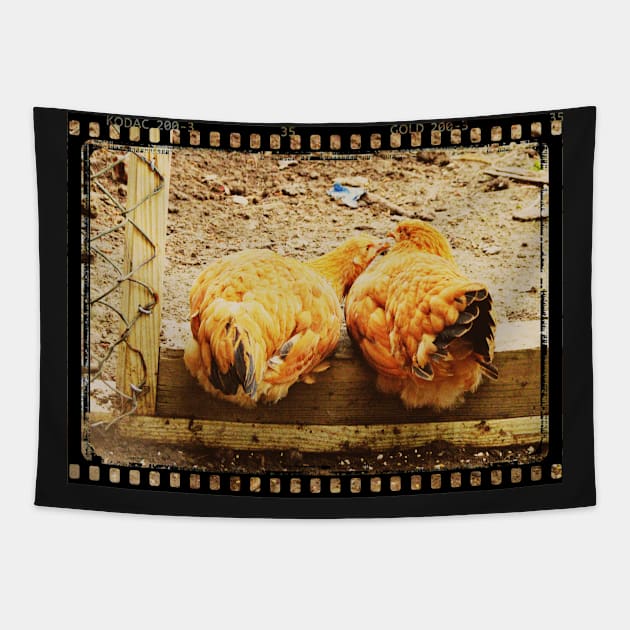 The Curious Chicken Tapestry by ARTWORKandBEYOND