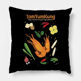 Tom Yum Kung Thai Street Food Ingredient Shrimp Soup Pillow