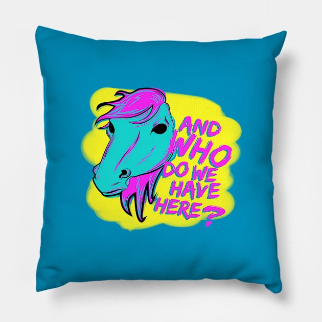 Retro Juan Pillow by DonCorgi