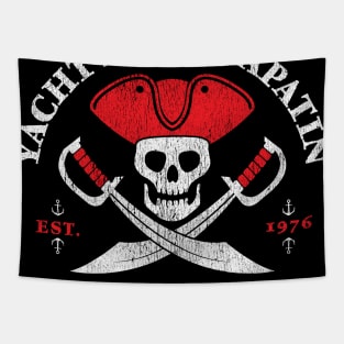 Yacht Rock Pirate Captain - Party Boat Drinking graphic Tapestry