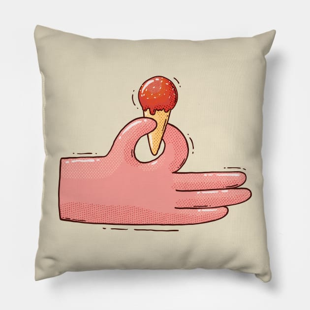 Summer ice-cream Pillow by Tania Tania
