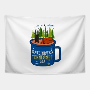 Gatlinburg Tennessee Coffee Mug Bear Great Smoky Mountains Tapestry