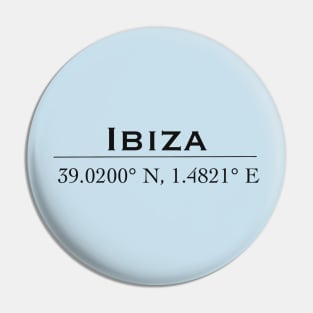 Ibiza coordinate Pin