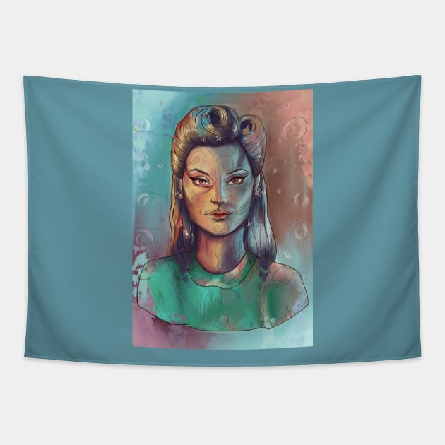 Women Retro Tapestry by JessicaJaneAusten