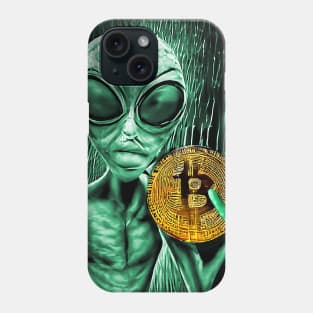 Alien Bitcoin Collectors Mars Invasion Sci-fi Phone Case