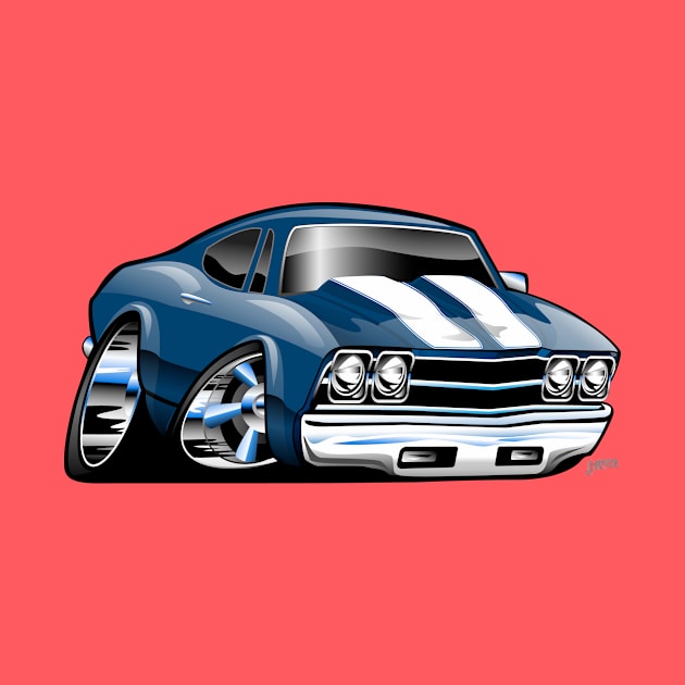 69 Muscle Car Cartoon by hobrath