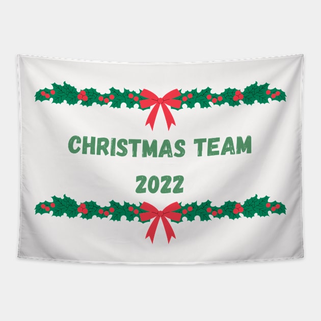 Matching Christmas Team 2022 Tapestry by darciadesigns