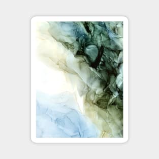 Land and Sky Abstract Landscape Painting Magnet