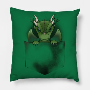 Dragon in pocket Pillow