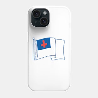 Upside Down Cross Christian Flag Phone Case