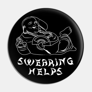 Swearing Helps Funny Buddha, Adulting, Funny, Sarcasm, Swearing, Birthday, Christmas, gifts, 2023,2024 Pin