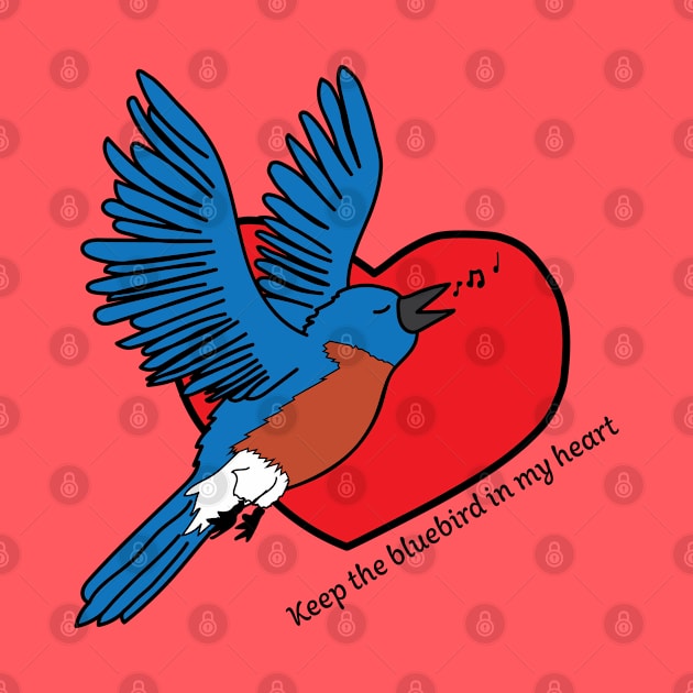 Bluebird in my heart by The Hot Pink Beanie