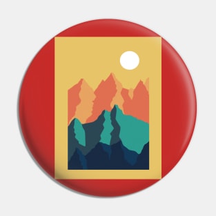 Vibrant Mountain Scene Pin