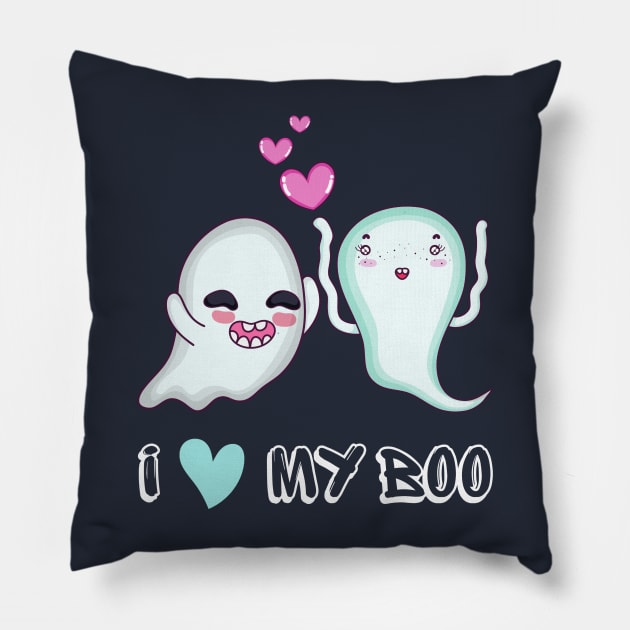 I love my boo Pillow by Diusse