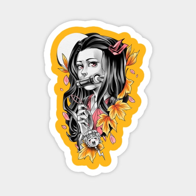 nezuko Magnet by primemoment