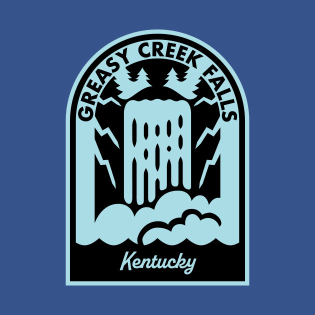 Disover Greasy Creek Falls Kentucky - Greasy Creek Falls Ky - T-Shirt