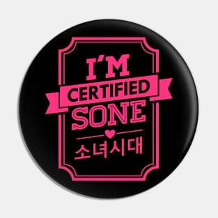 I'M CERTIFIED SNSD GIRLS GENERATION SONE Pin