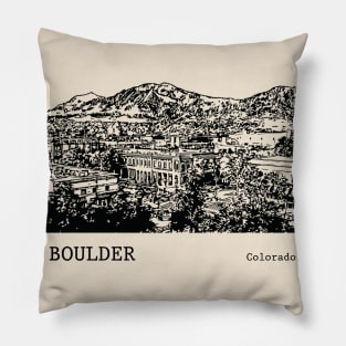 Boulder Colorado Pillow