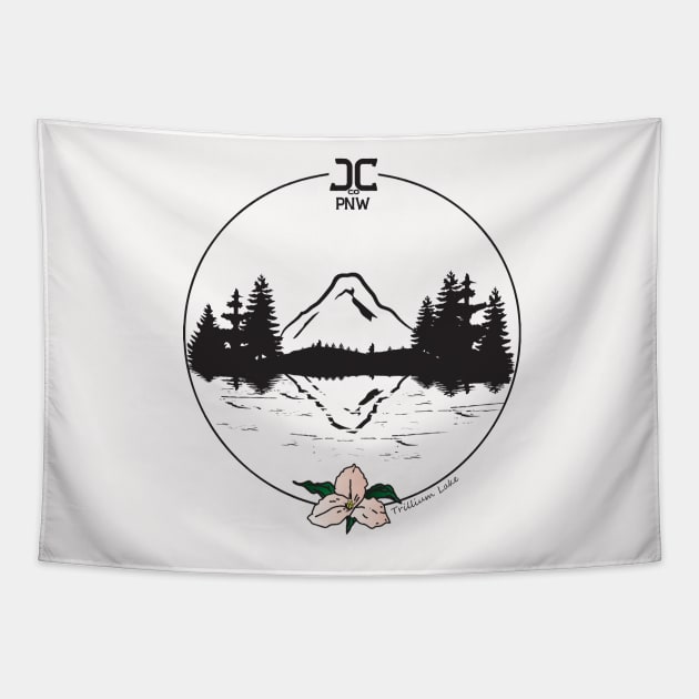 Trillium Lake Tapestry by JCclothing16