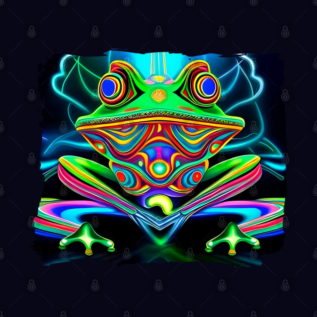 Froggy Animal Spirit (16) - Trippy Psychedelic Frog by TheThirdEye