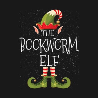 BOOKWORM Elf Family Matching Christmas Group Funny Gift T-Shirt